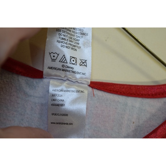 DISNEY Minnie Mouse Red Plaid Soft Flannel Nightgown GIRLS 10 Christmas - Picture 3 of 11